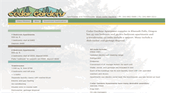 Desktop Screenshot of cedargardensonline.com